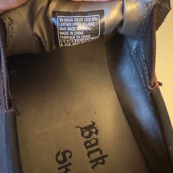 New Back Stage by Skechers Mens Brown Leather Loafers‎ Driving Shoes 9.5 - Picture 8 of 9